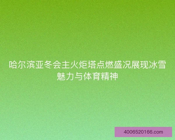 哈尔滨亚冬会主火炬塔点燃盛况展现冰雪魅力与体育精神